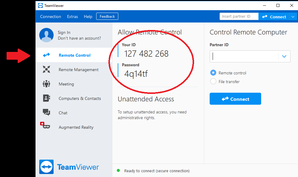 teamviewer remote control not working